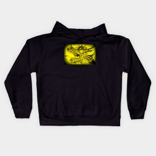 Yellow dragon Kids Hoodie